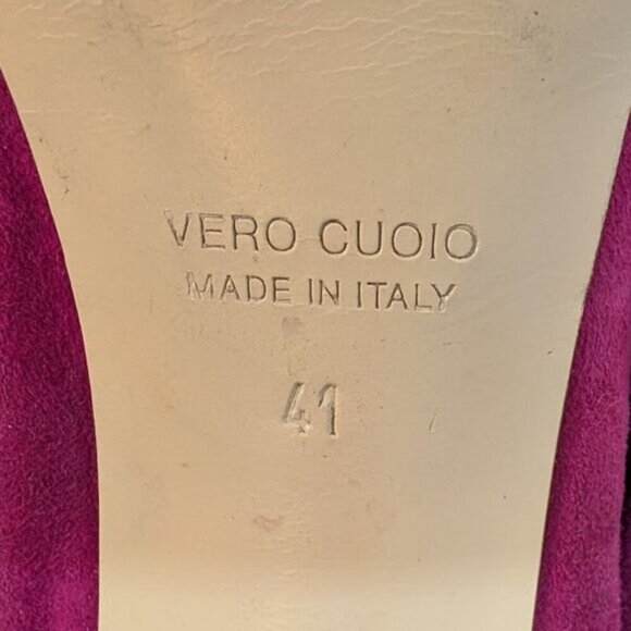 John Grey Multi Color Bow Suede Pumps Women Size 41 - Picture 7 of 7